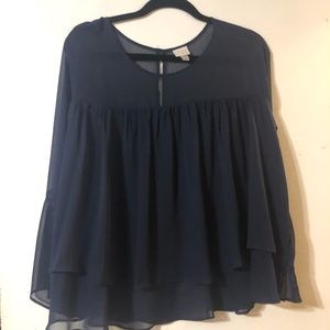 Navy blouse